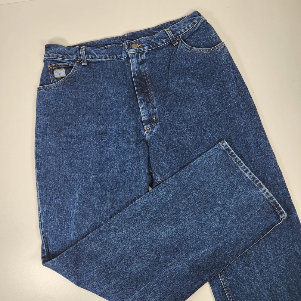 Vintage Wrangler For Women Size 22 35x34 Y2k‎ Straight Leg Cotton MADE IN USA
